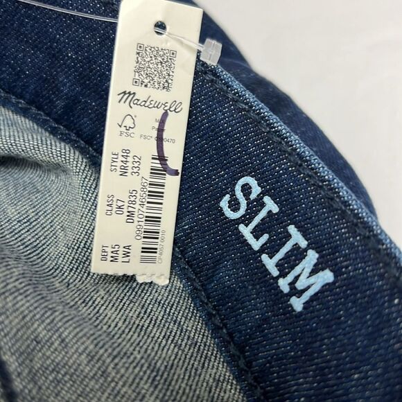 Madewell nr448 Slim Jeans: Airy Stretch Denim Edition 33/32 NWT - Picture 7 of 12